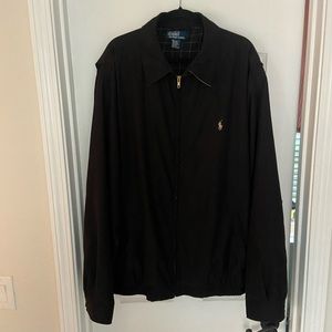 Mens Black Polo Jacket